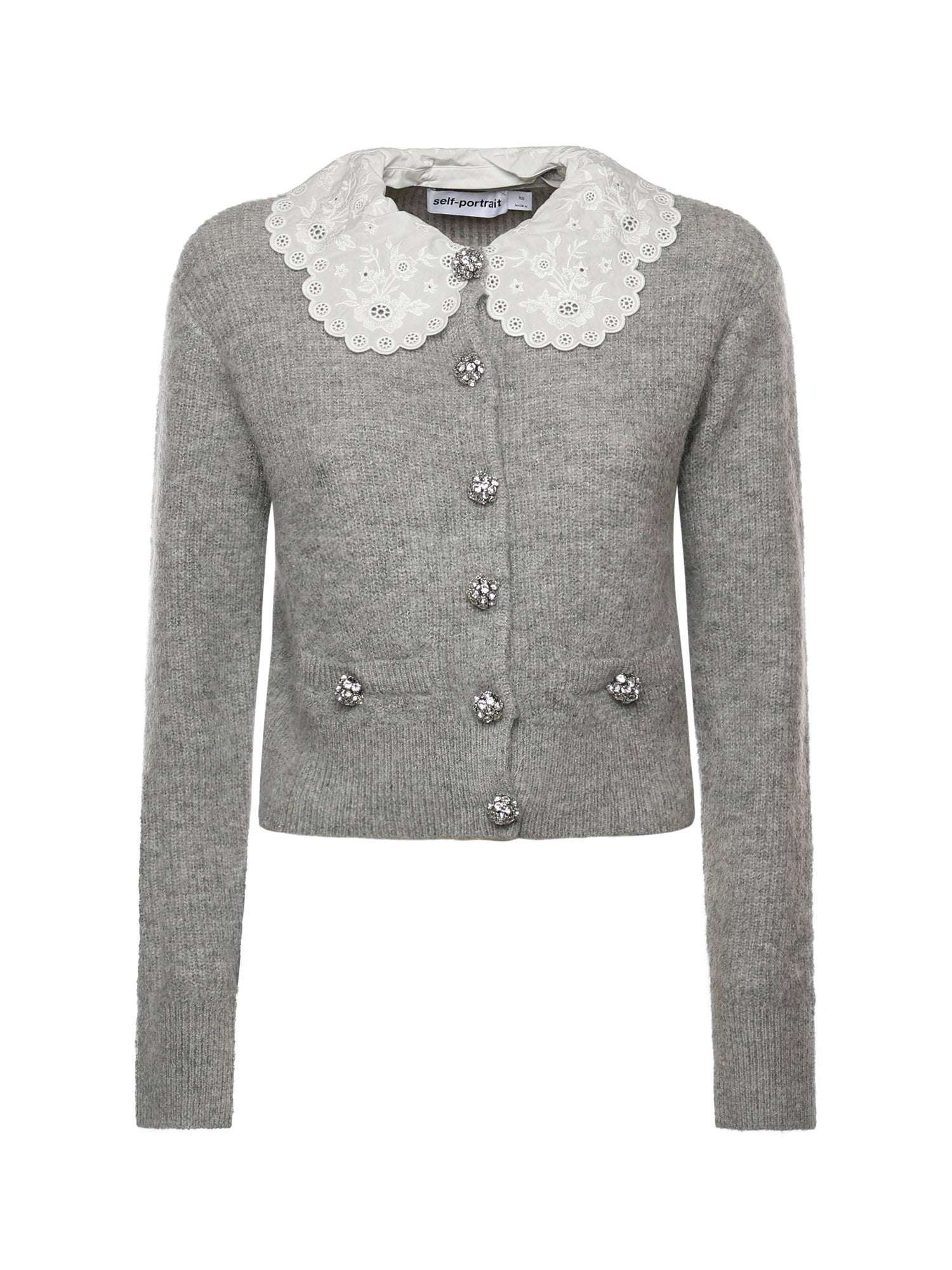 Self-portrait Sweaters Grey Polyester