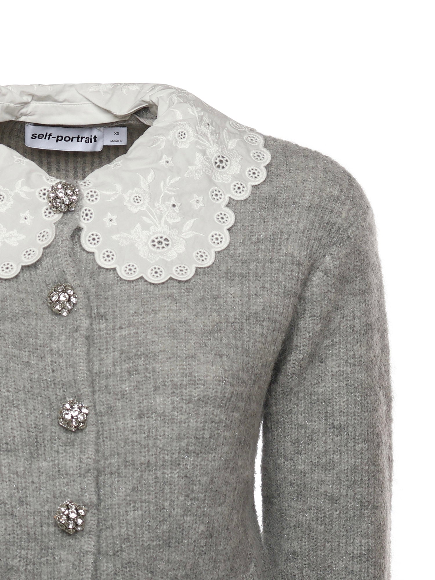 Self-portrait Sweaters Grey Polyester