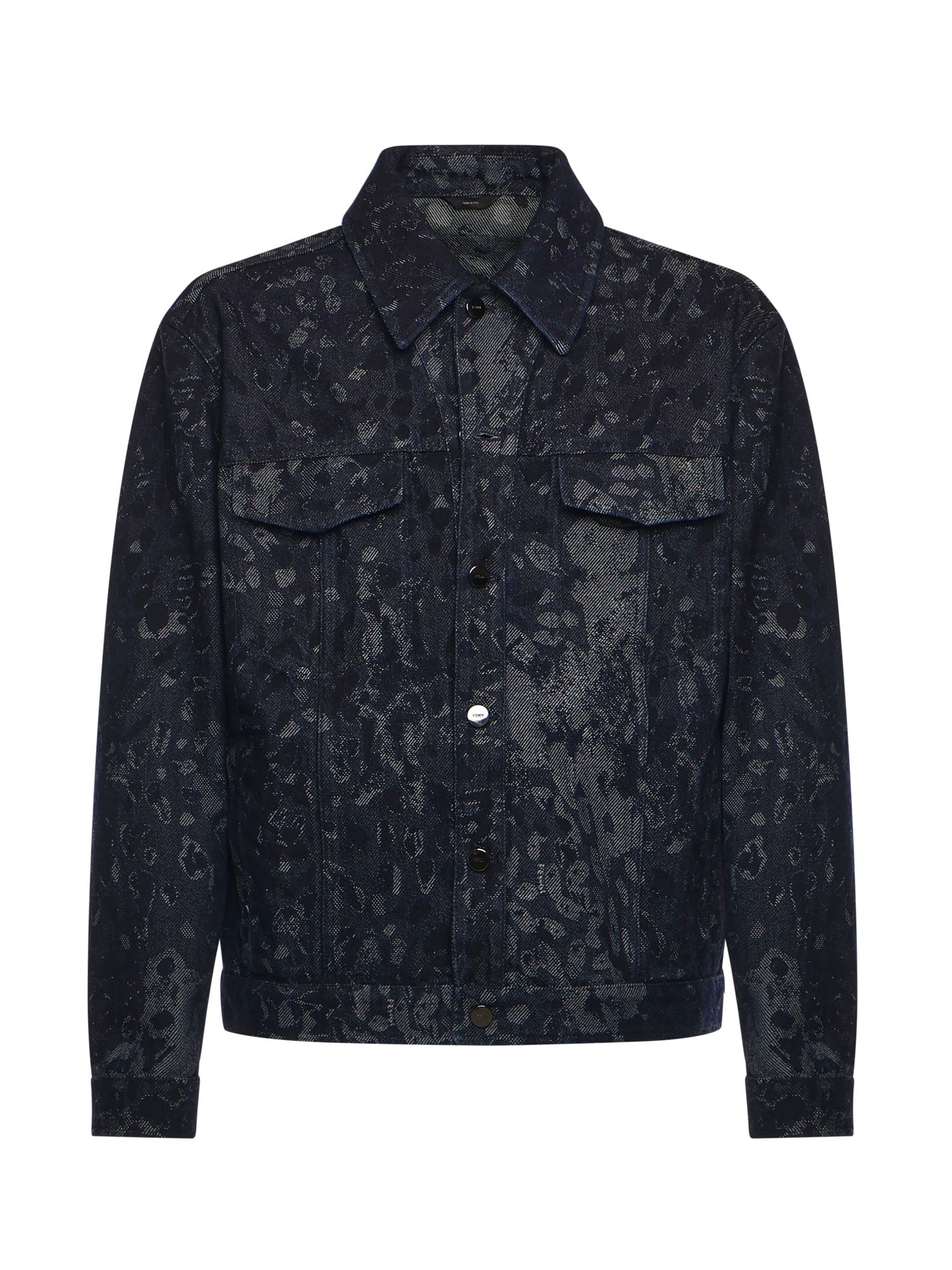 Fendi Coats Blue Cotton