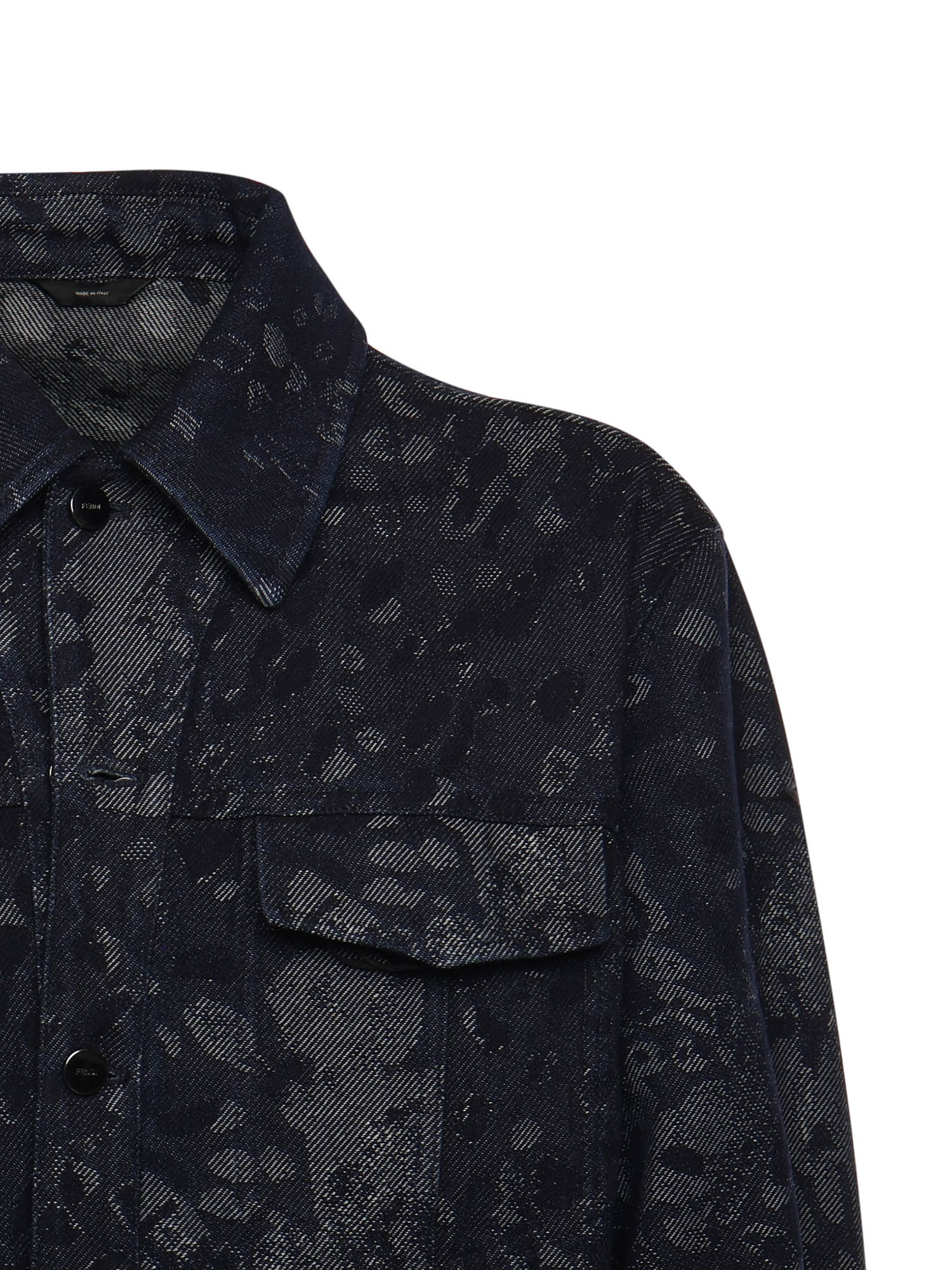 Fendi Coats Blue Cotton