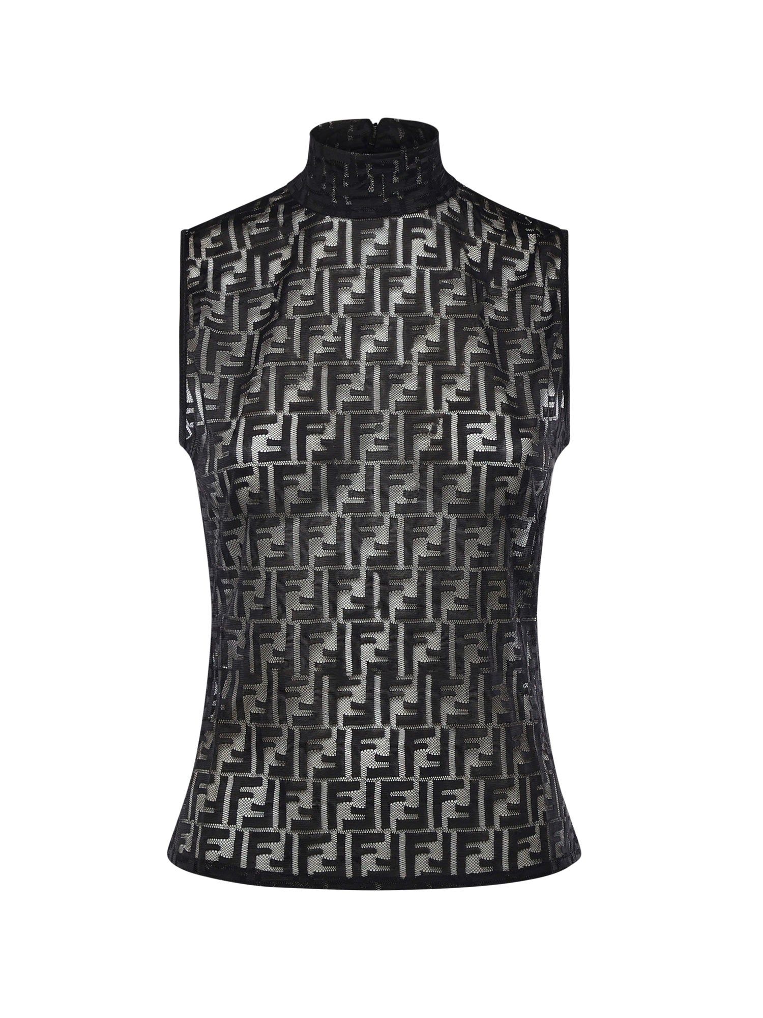 Fendi Top Black Polyamide