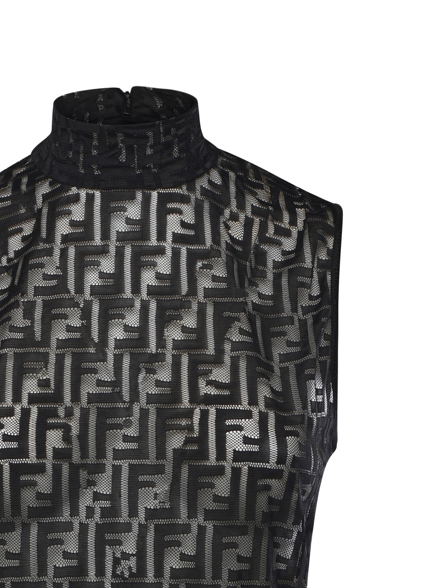 Fendi Top Black Polyamide