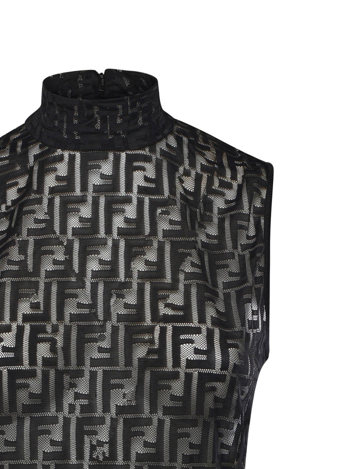 Fendi Top Black Polyamide