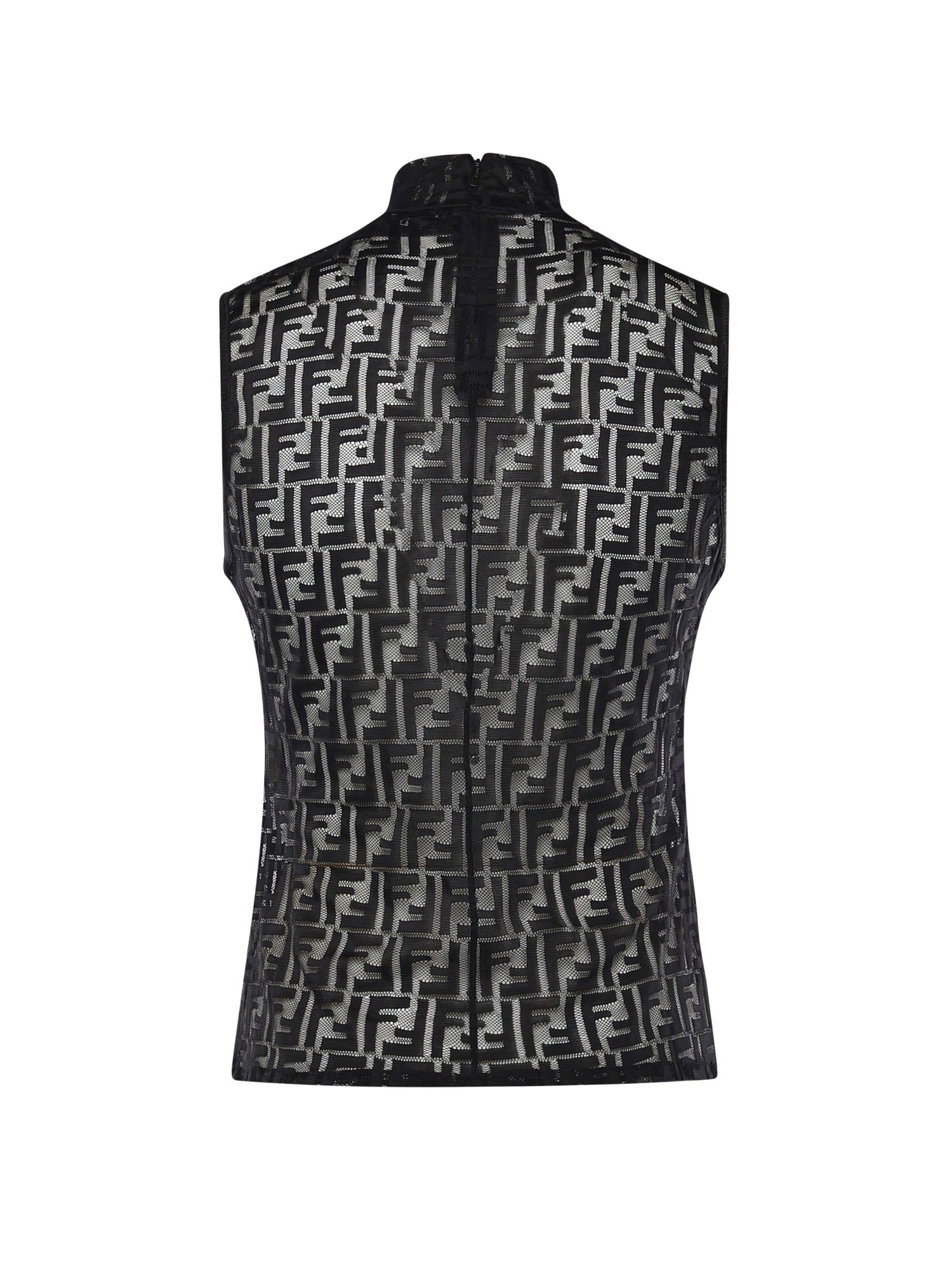 Fendi Top Black Polyamide