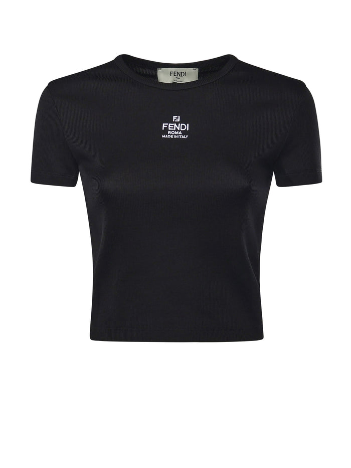 Fendi Top Black Cotton