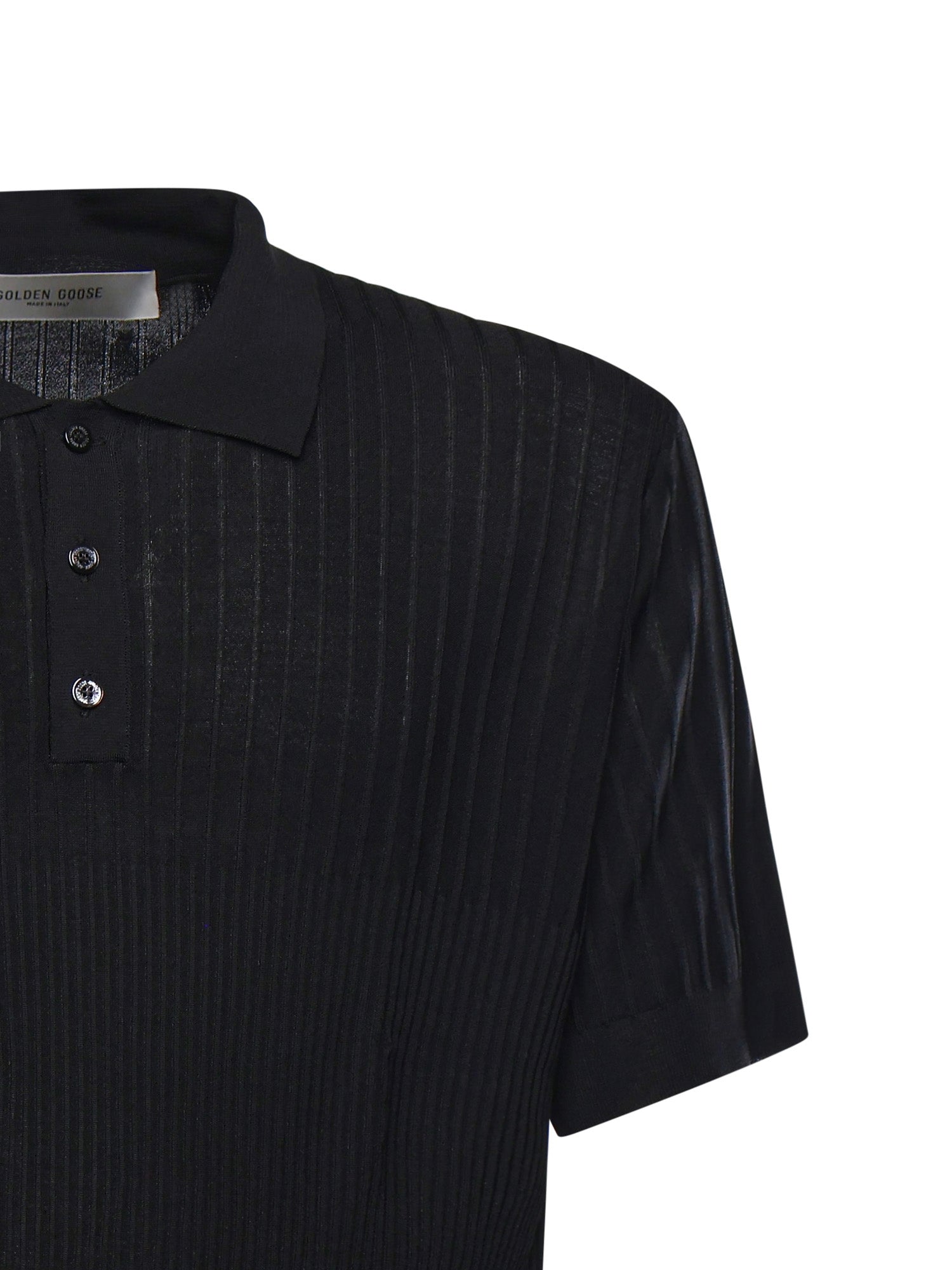 Golden Goose T-shirts and Polos Black Viscose