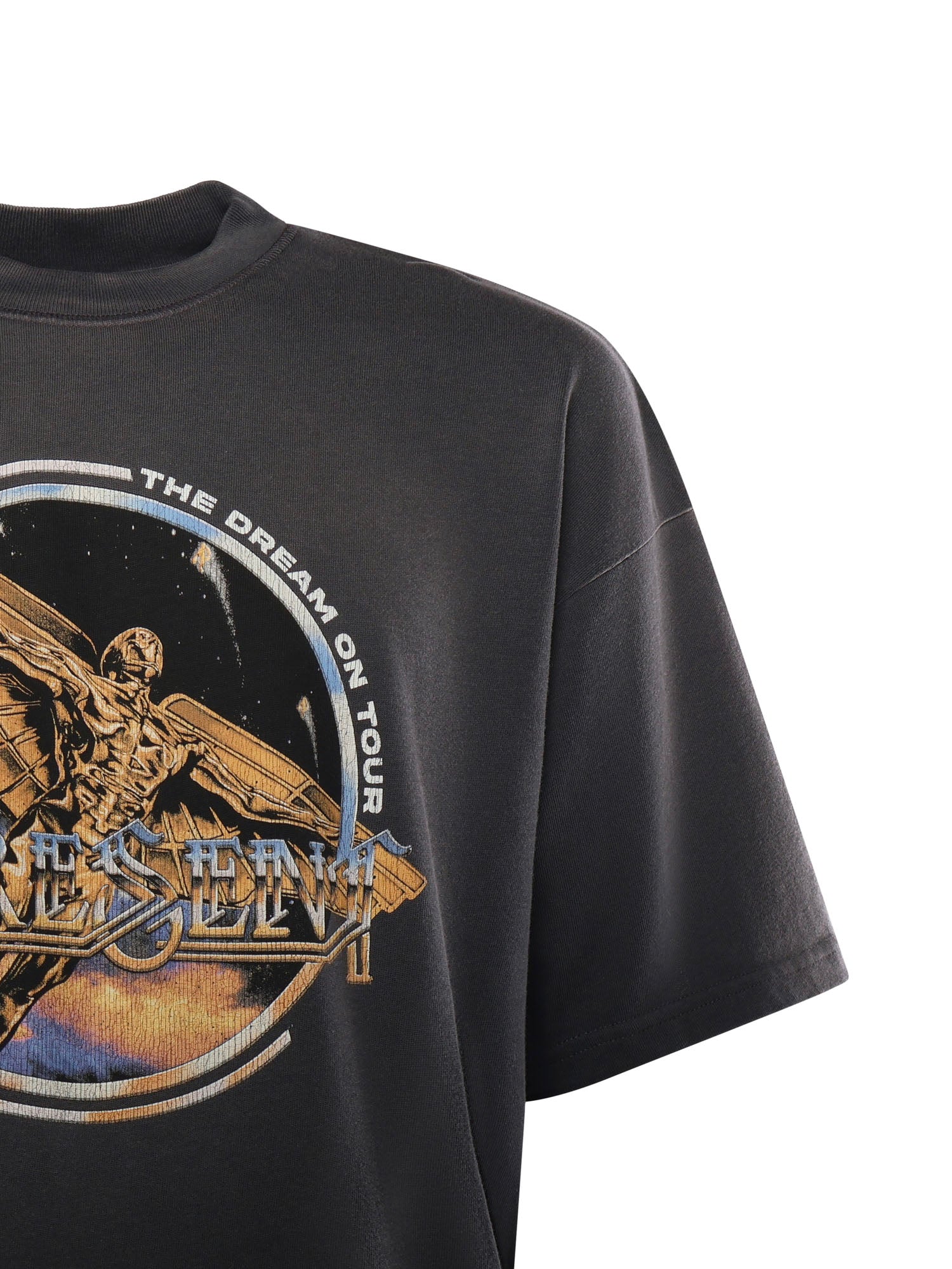 Represent T-shirts and Polos Sun Fade Grey Cotton