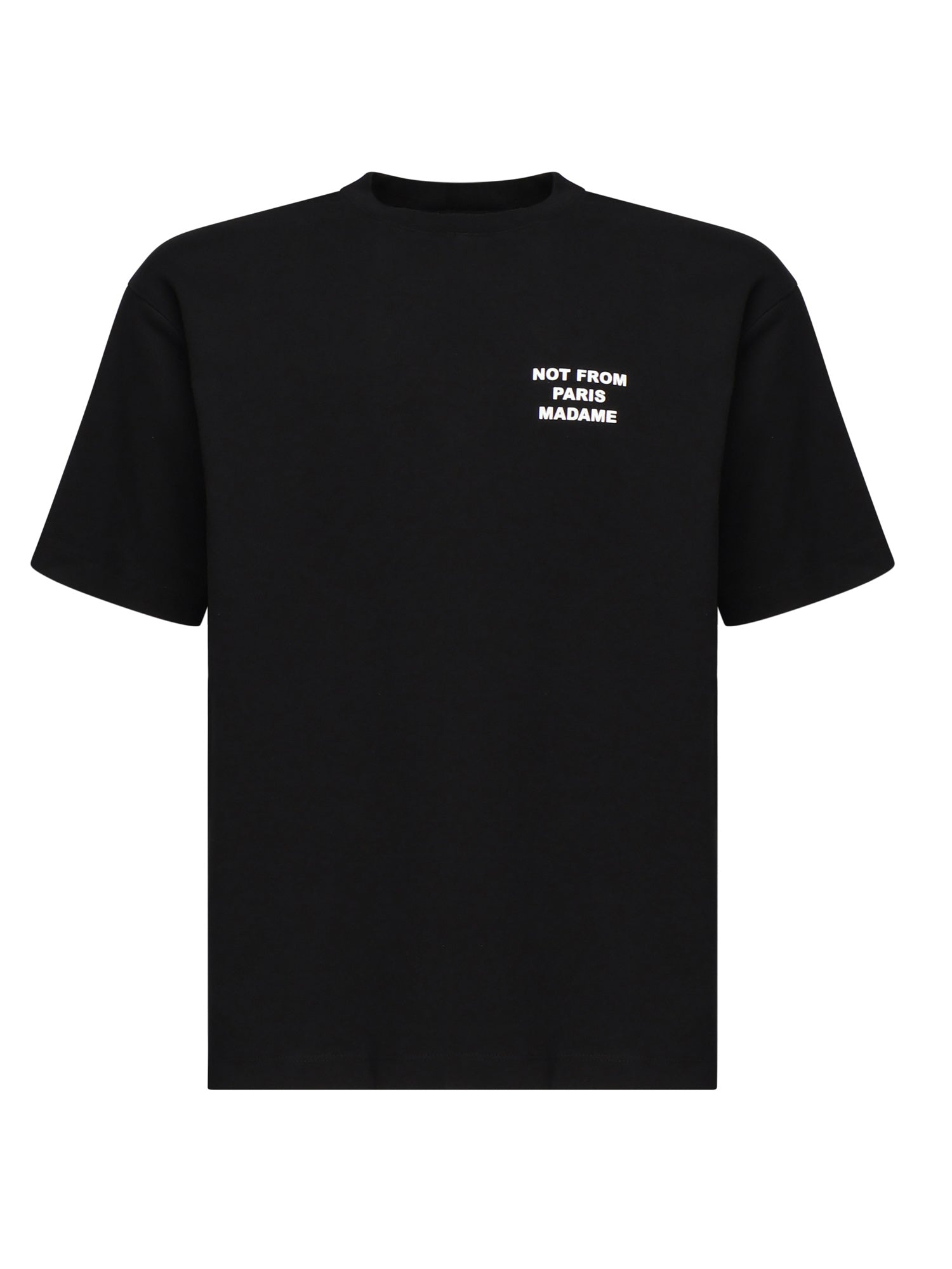 Drole De Monsieur T-Shirts And Polos Black Cotton