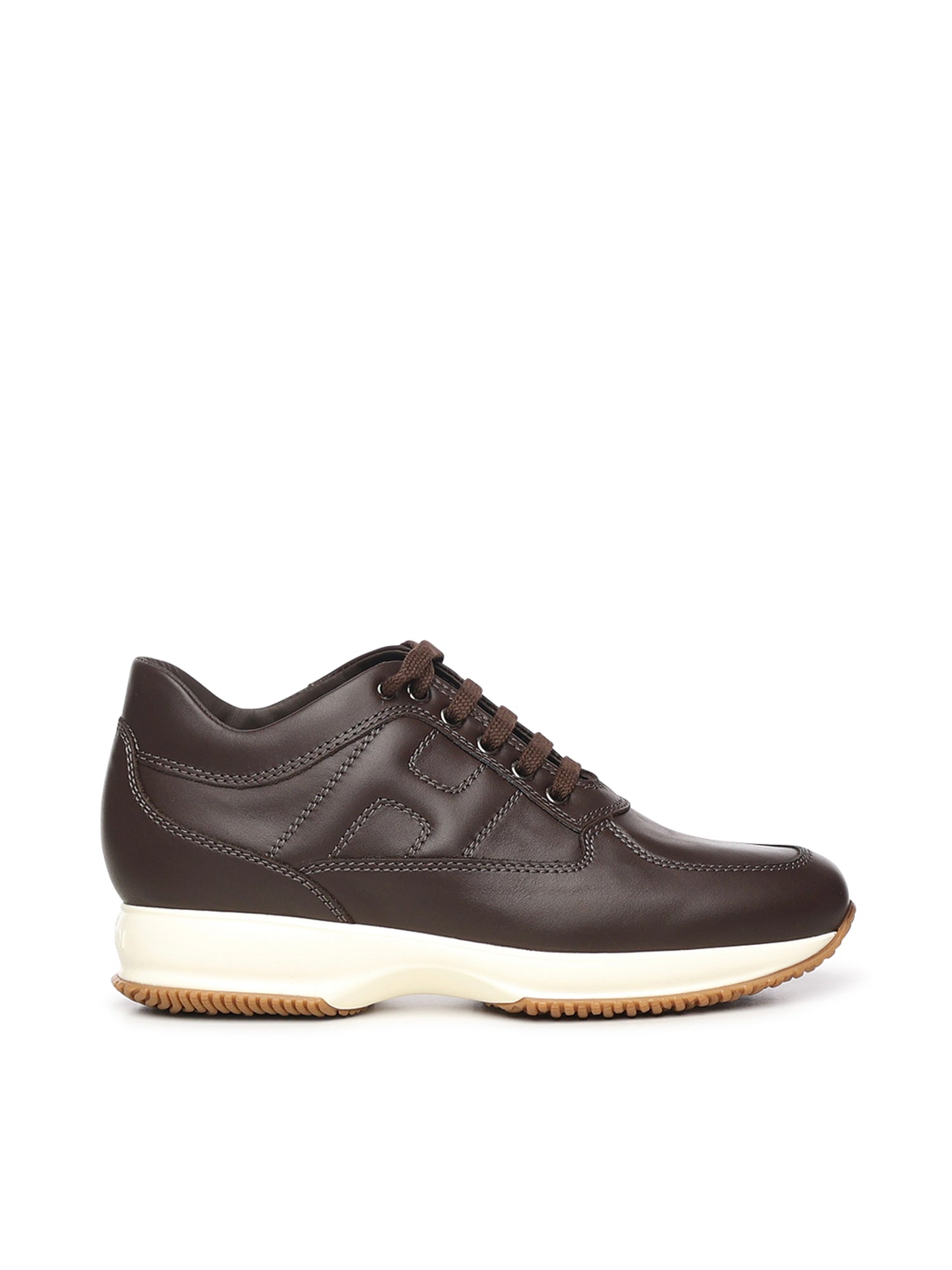 Hogan Sneakers Brown Calfskin