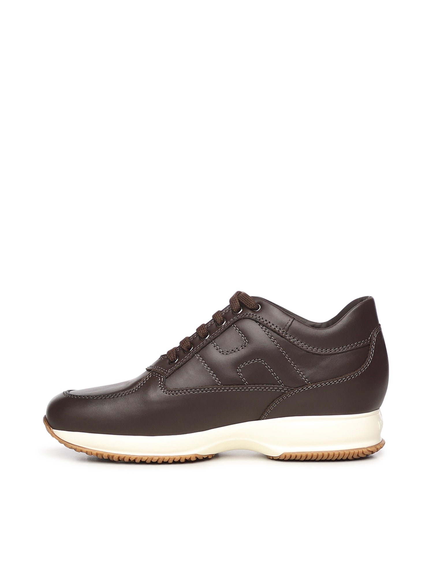 Hogan Sneakers Brown Calfskin