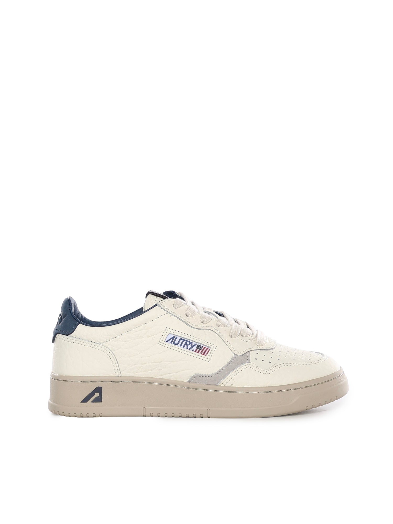 Autry Sneakers Ivory/blue Leather
