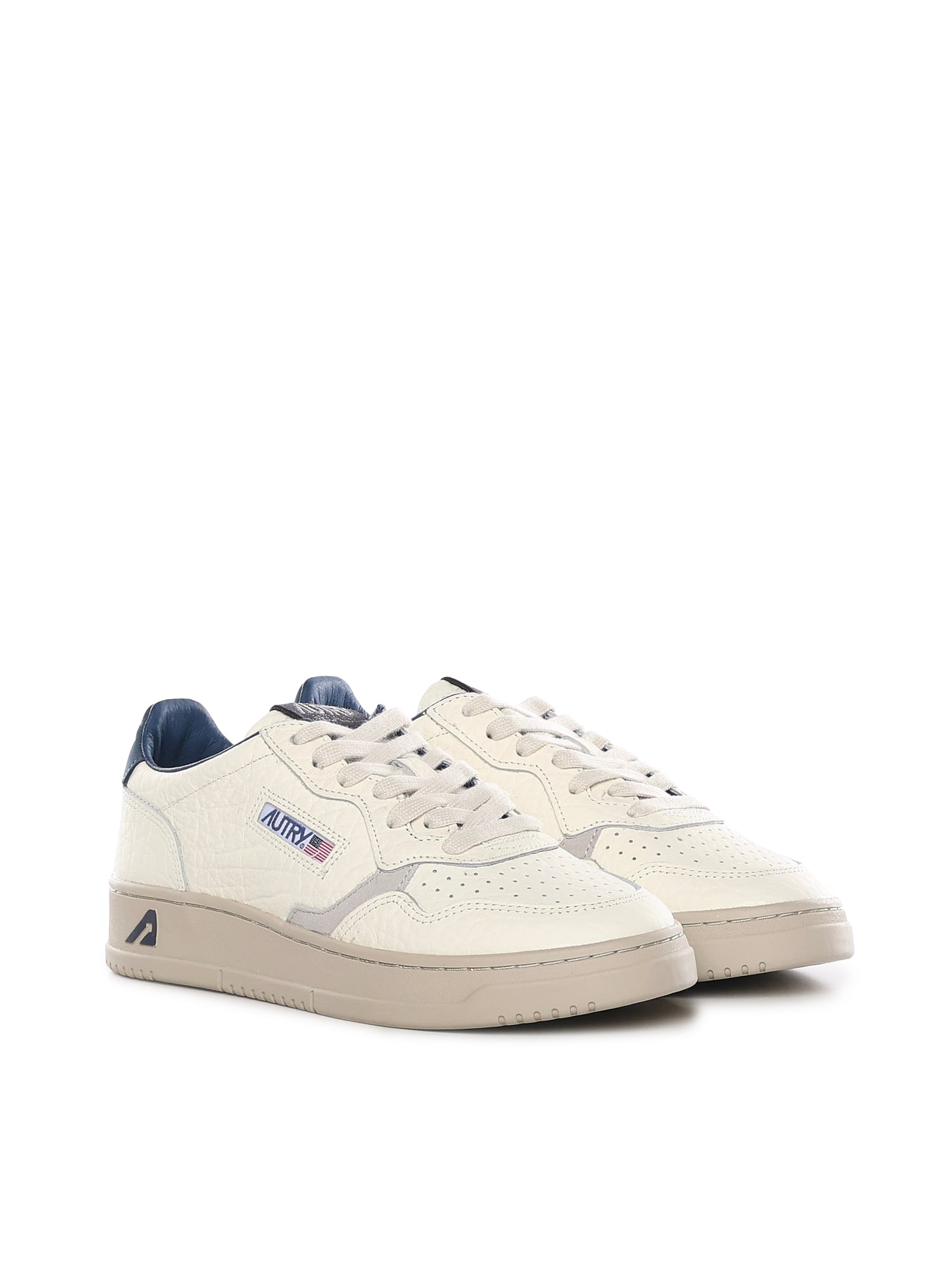 Autry Sneakers Ivory/blue Leather
