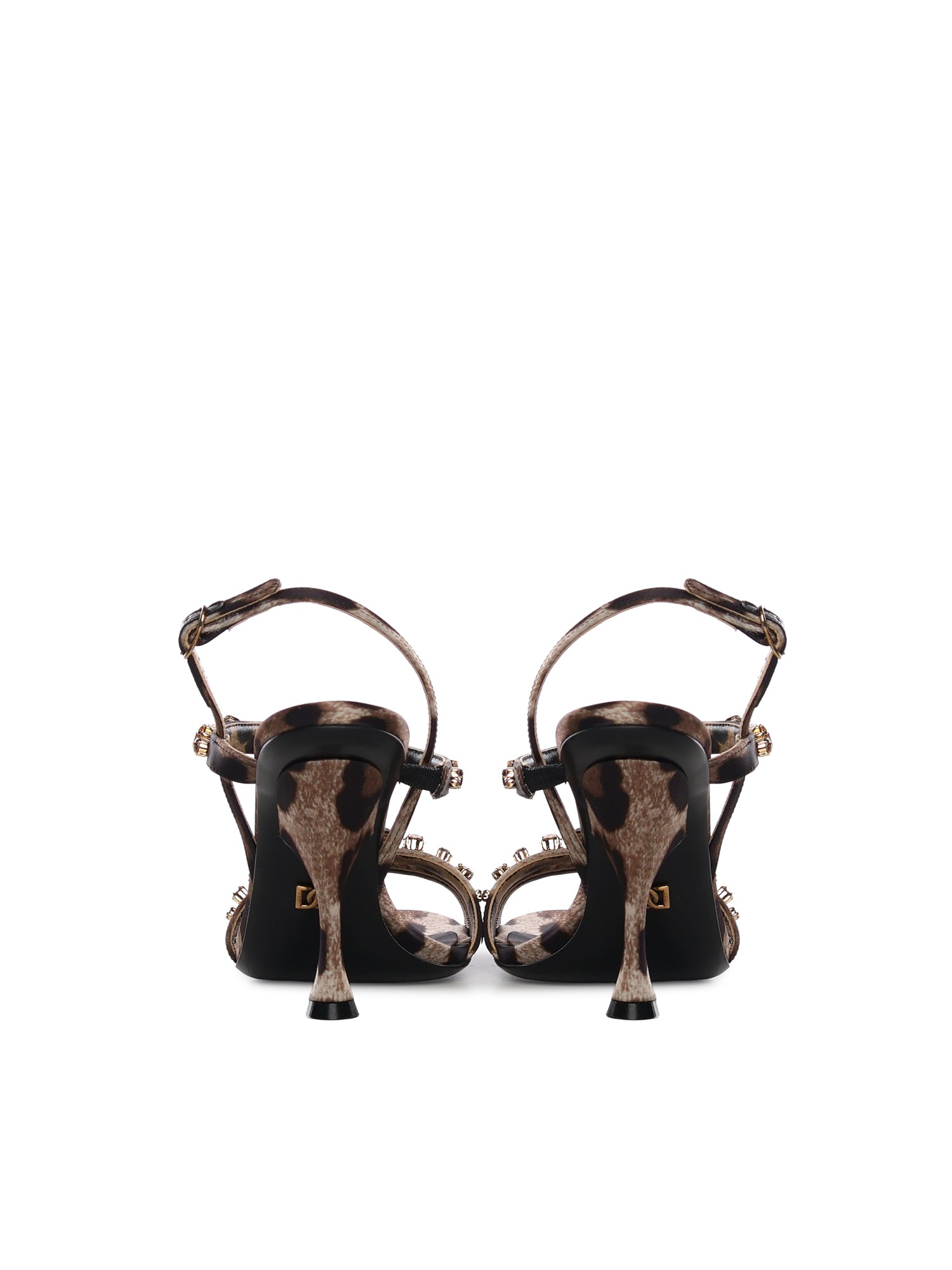 Dolce & Gabbana Sandals Leo Print Polyamide