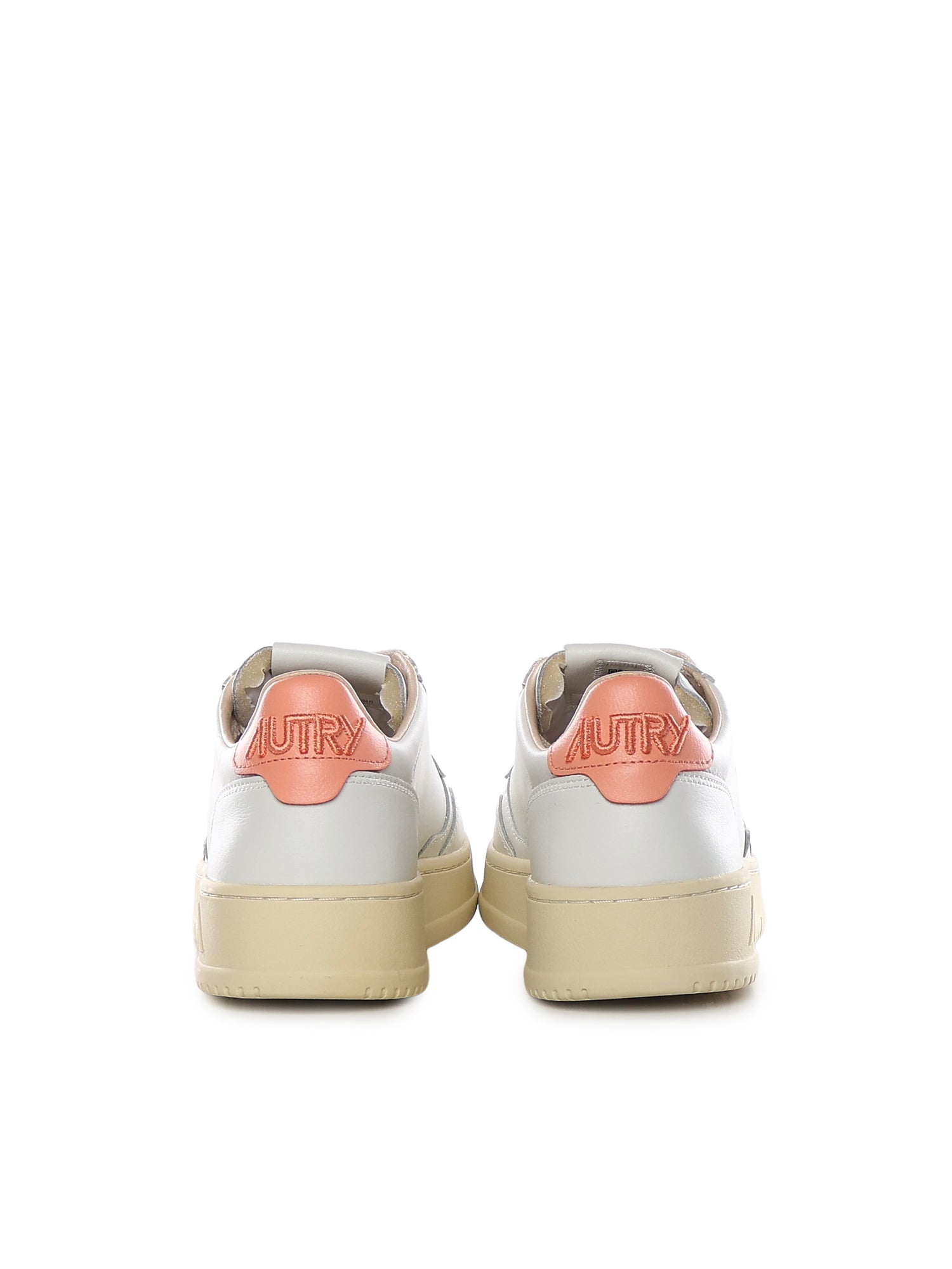 AUTRY Sneakers Wht/peach Cowskin