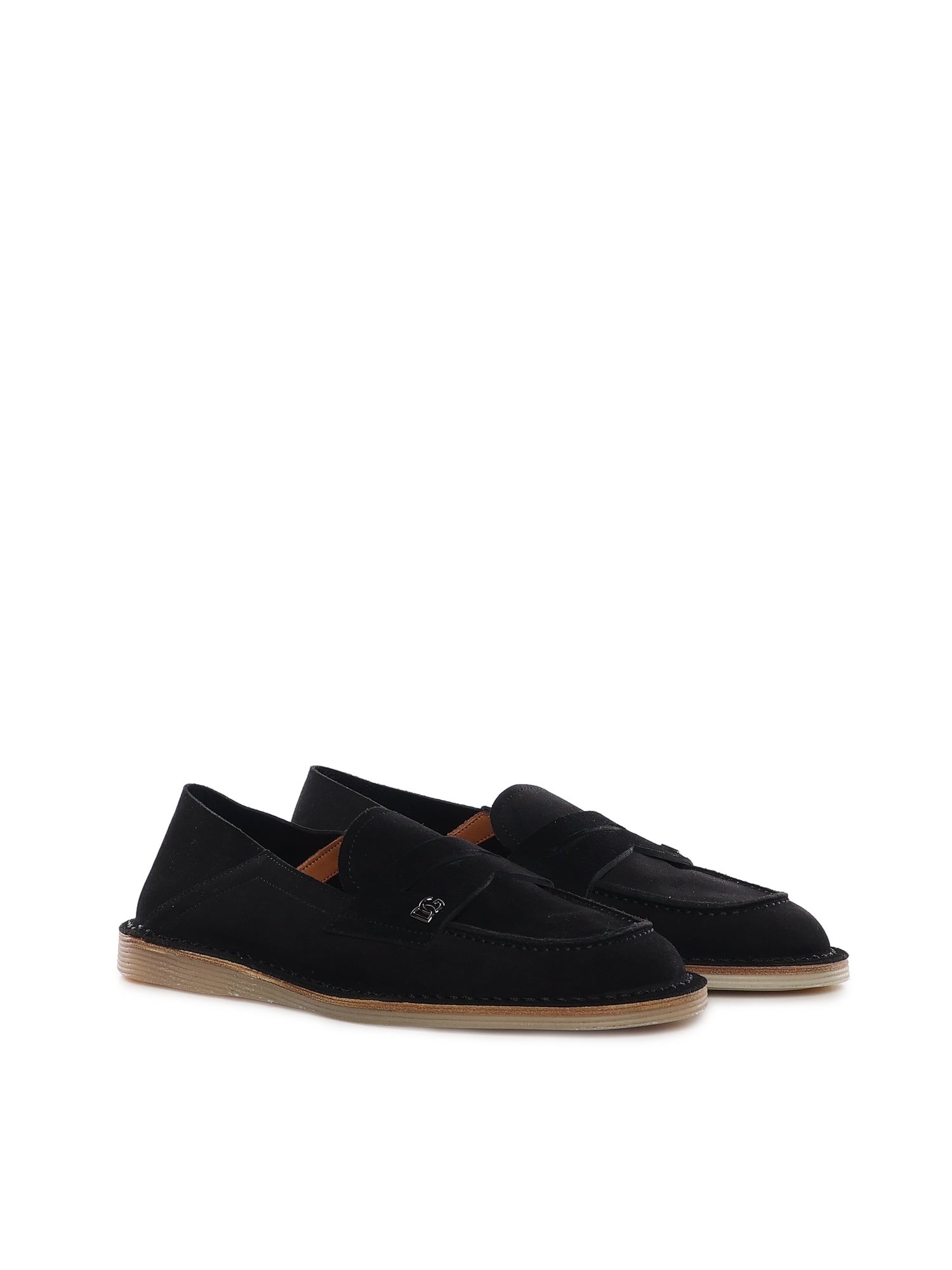 Dolce & Gabbana Flat shoes Black Calfskin