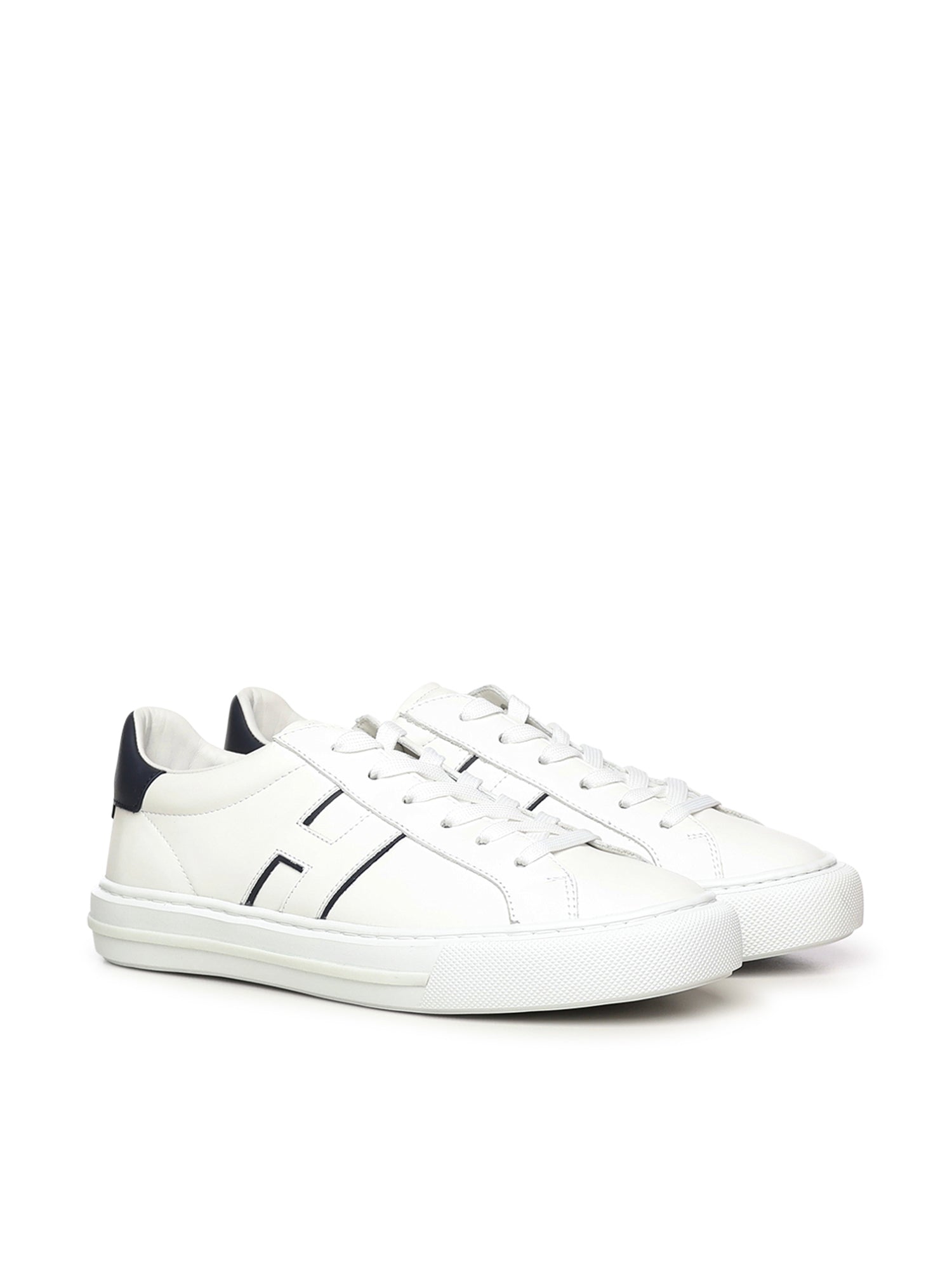 Hogan Sneakers White, Blue Calfskin