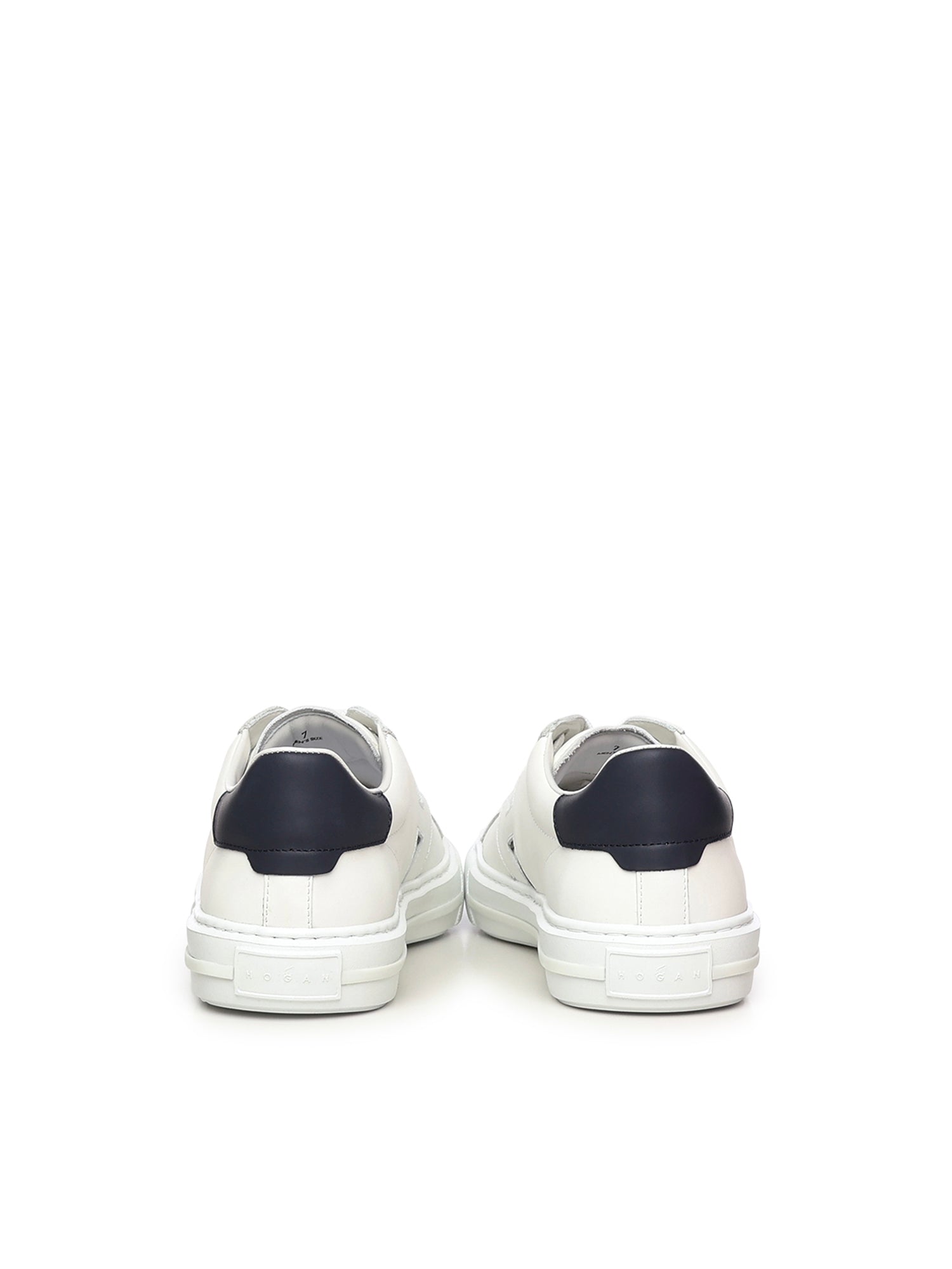 Hogan Sneakers White, Blue Calfskin