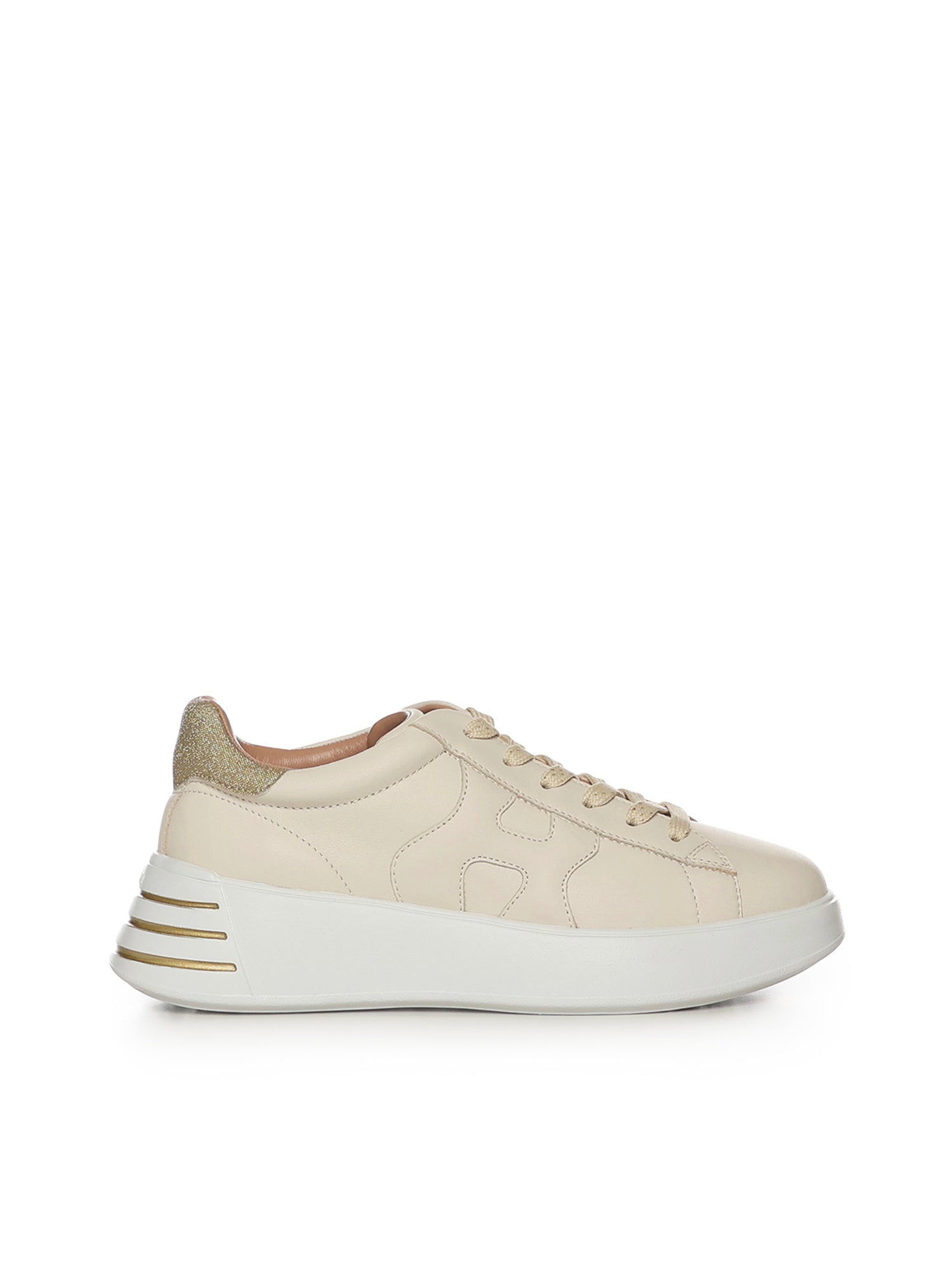 Hogan Sneakers Ivory/gold Nappa