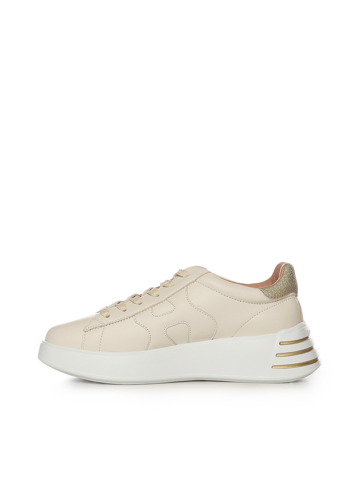 Hogan Sneakers Ivory/gold Nappa