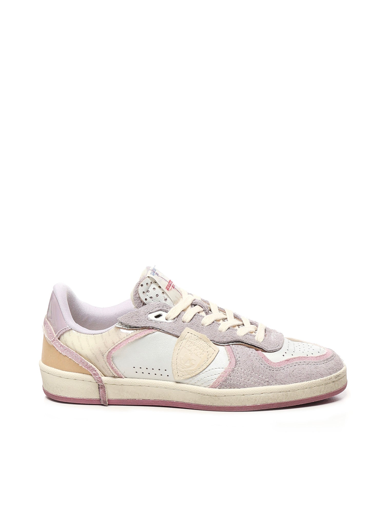 Philippe Model Sneakers Metal Mixage_argent Rose