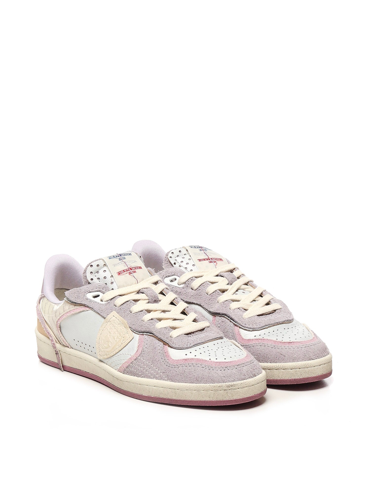 Philippe Model Sneakers Metal Mixage_argent Rose