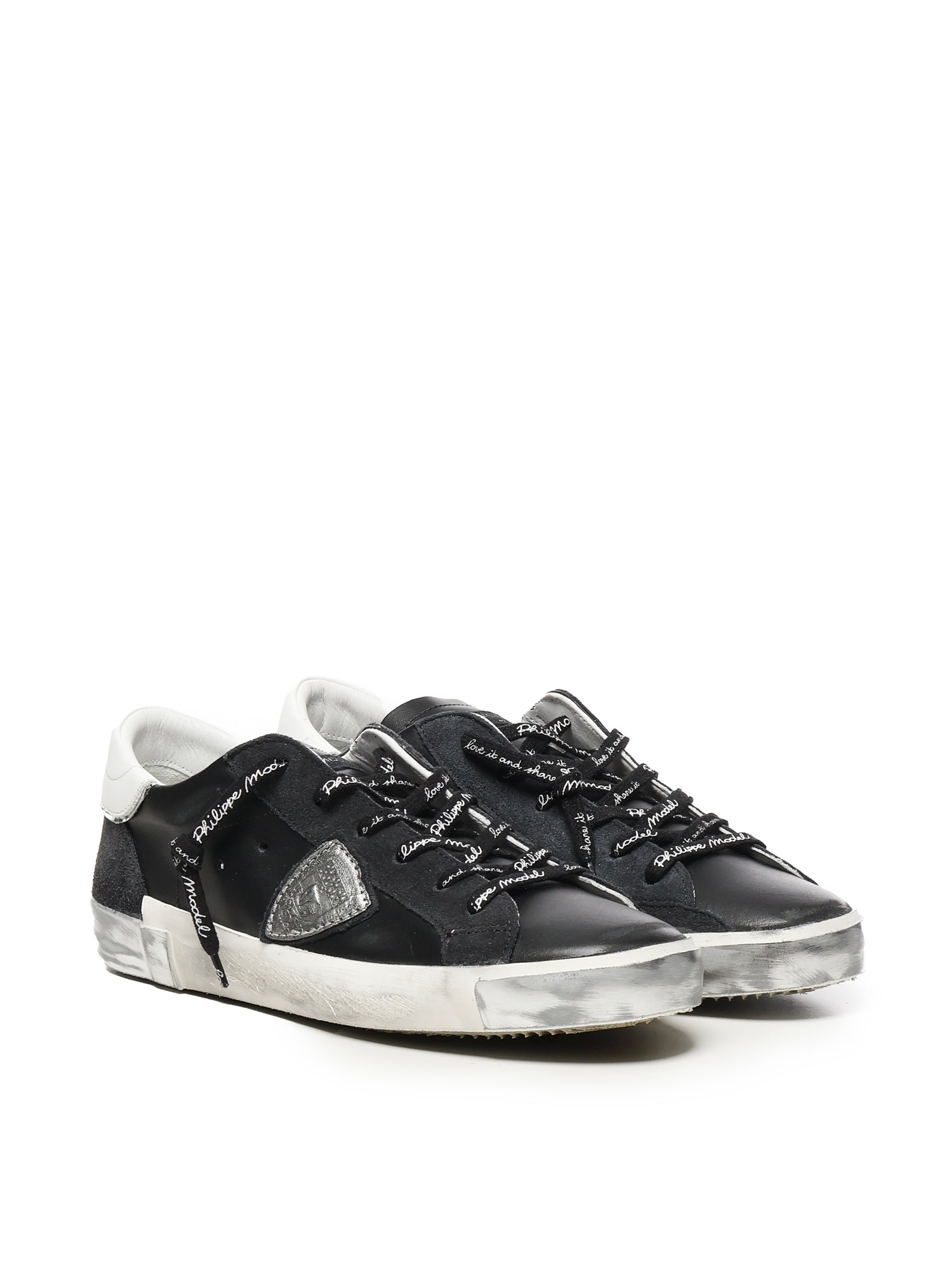 Philippe Model Sneakers Black/silver Calfskin