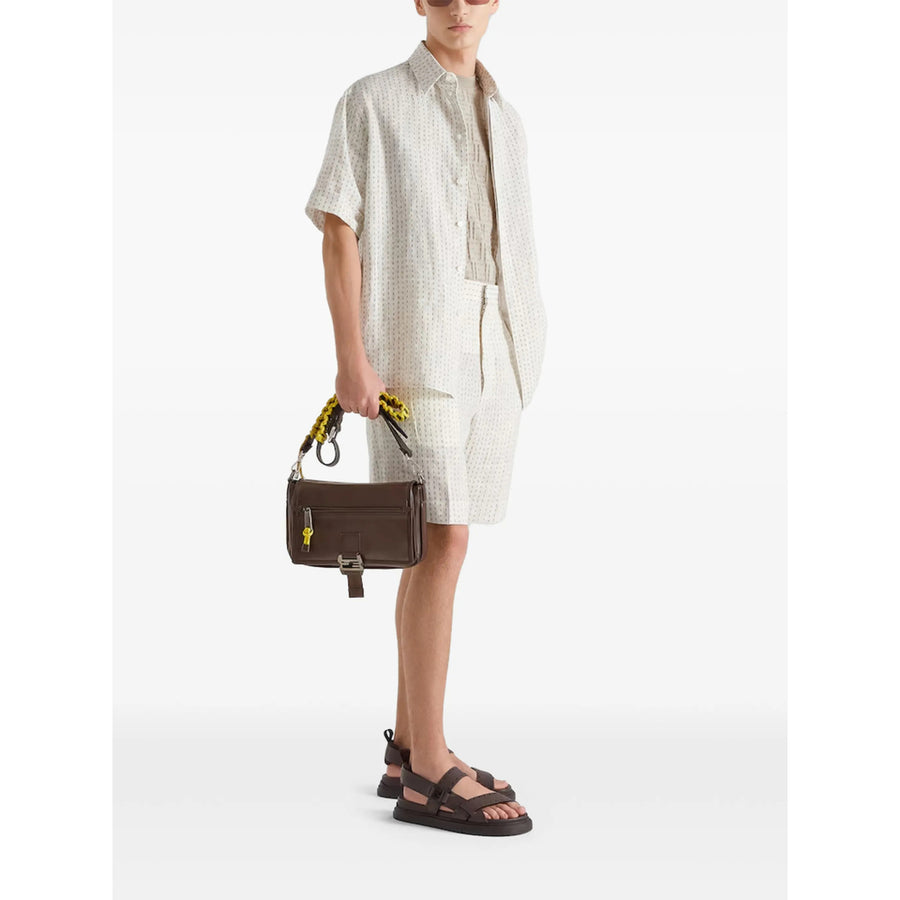 Tailored Shorts Linen Blend Neutrals Trousers