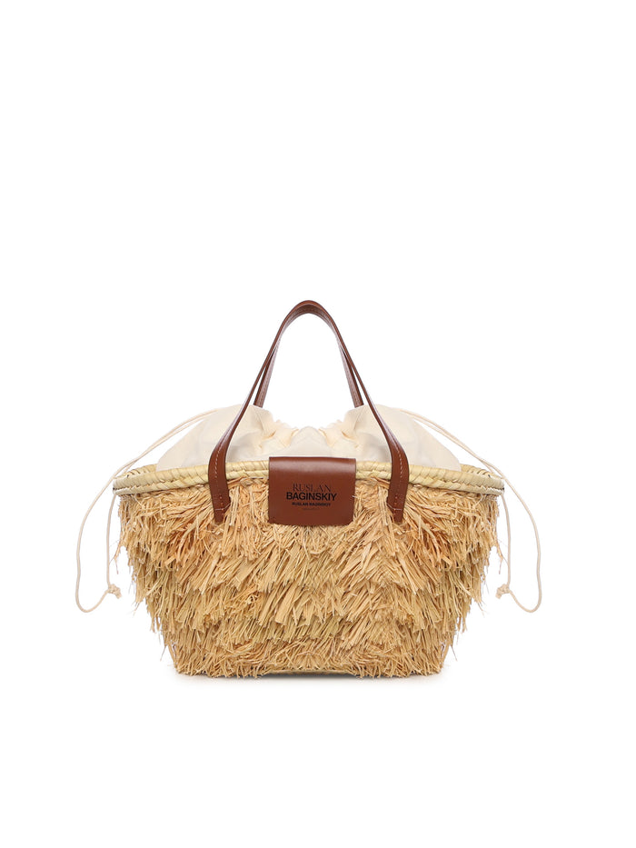 RUSLAN BAGINSKIY Bags Natural Straw