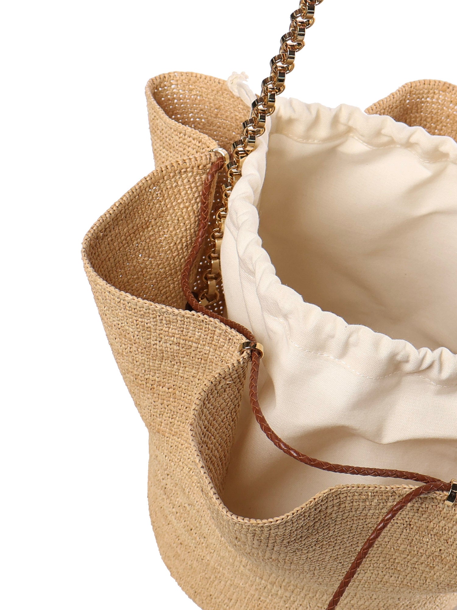 RUSLAN BAGINSKIY Bags Natural Straw Raffia/leather