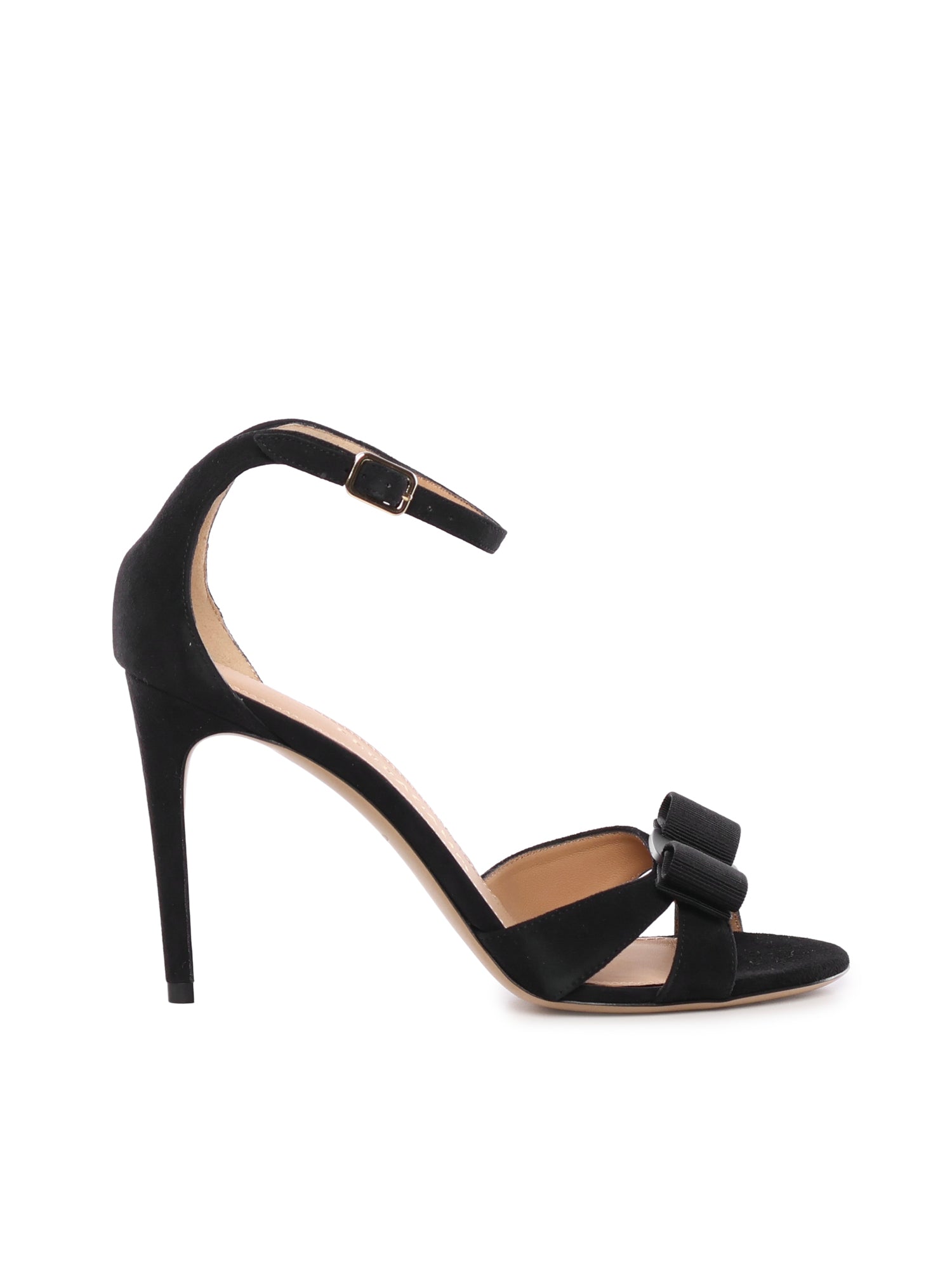 Ferragamo Sandals Black Goatskin