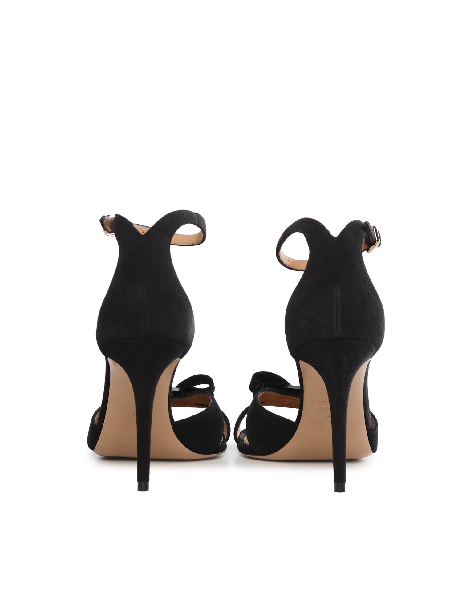 Ferragamo Sandals Black Goatskin