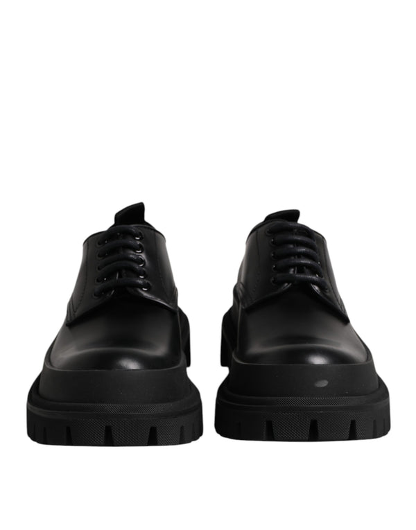 Dolce & Gabbana 70% Leather derby shoe in black