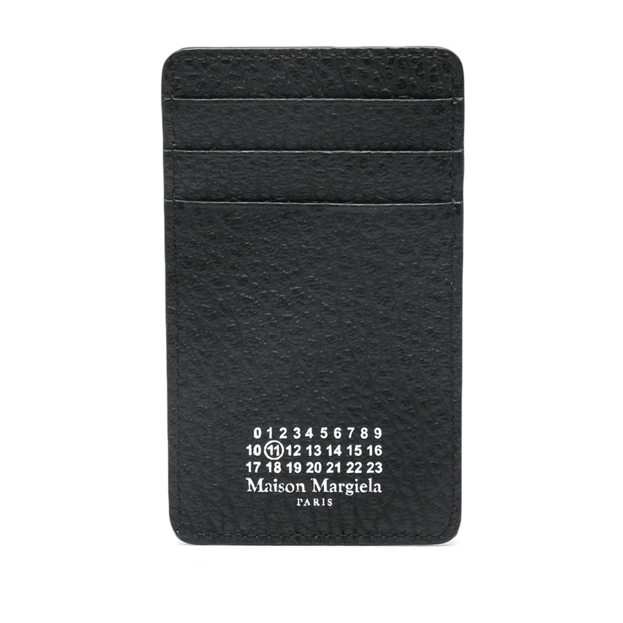 Wallet Embossed Grainy Leather Black & Cardholders