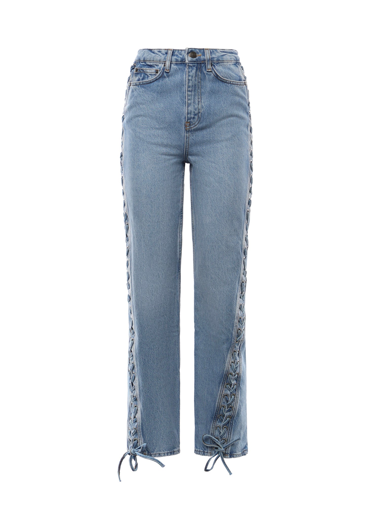 Rotate Jeans Hydrangea Blue Cotton