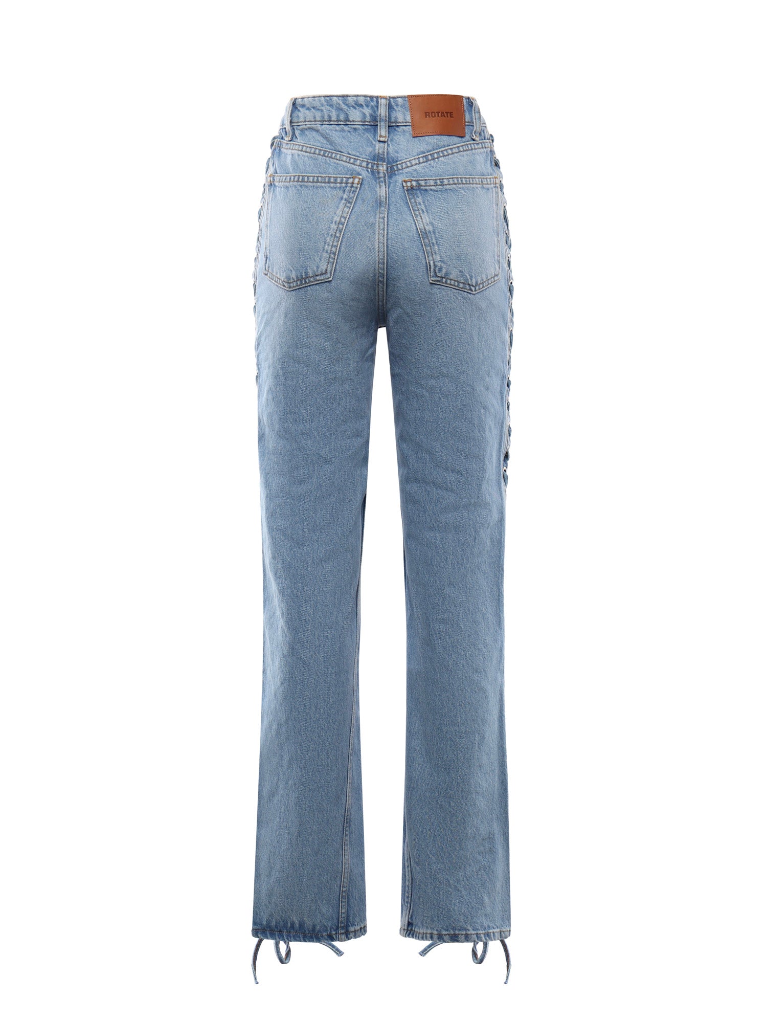 Rotate Jeans Hydrangea Blue Cotton