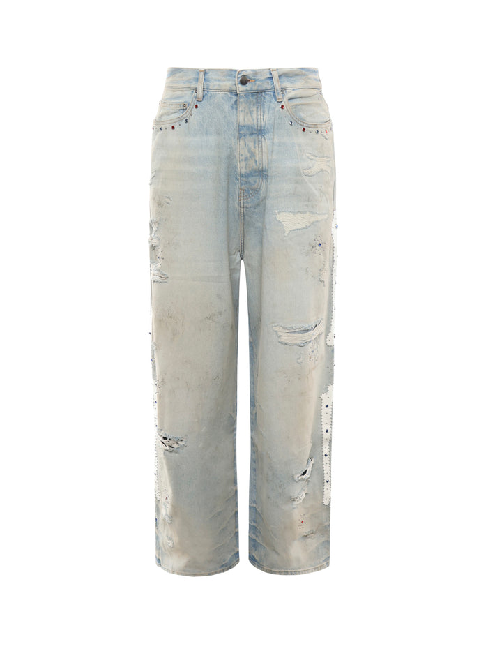 Amiri Jeans Perfect Antique Indigo Cotton