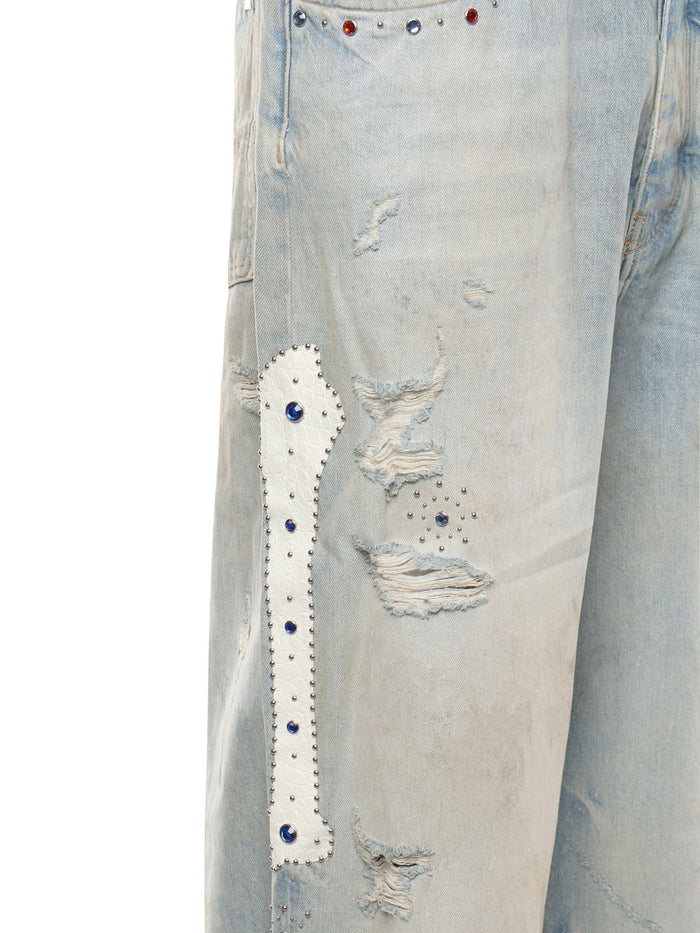 Amiri Jeans Perfect Antique Indigo Cotton