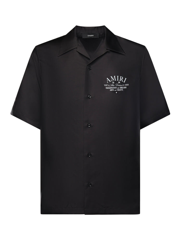 Amiri Shirts Black Silk