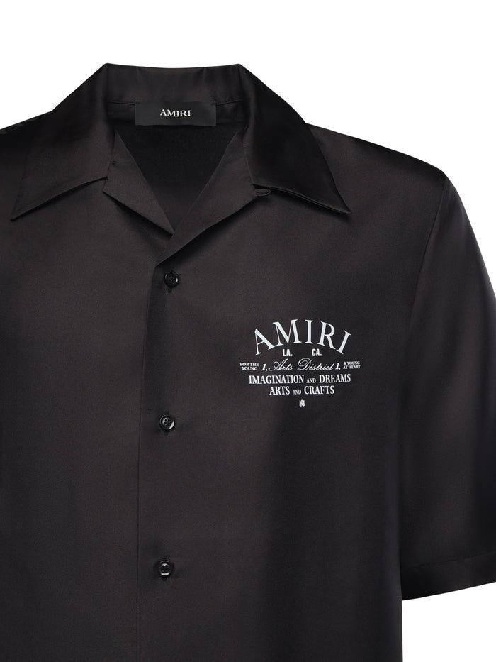Amiri Shirts Black Silk