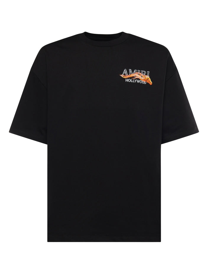 Amiri T-shirts and Polos Black Cotton