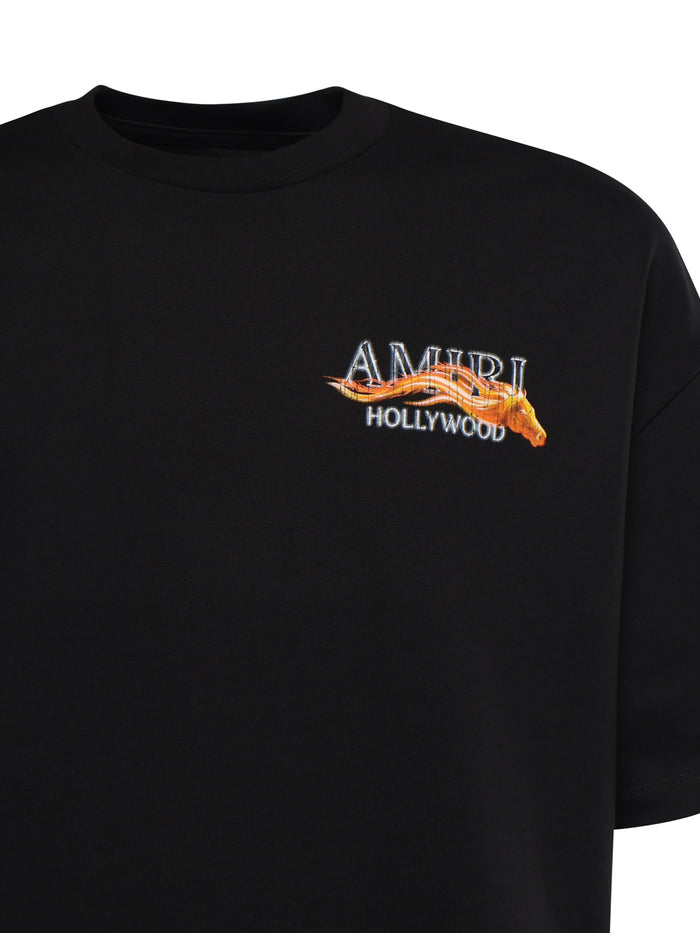 Amiri T-shirts and Polos Black Cotton