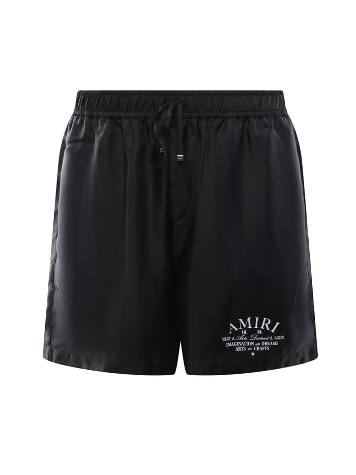 Amiri Shorts Black Silk