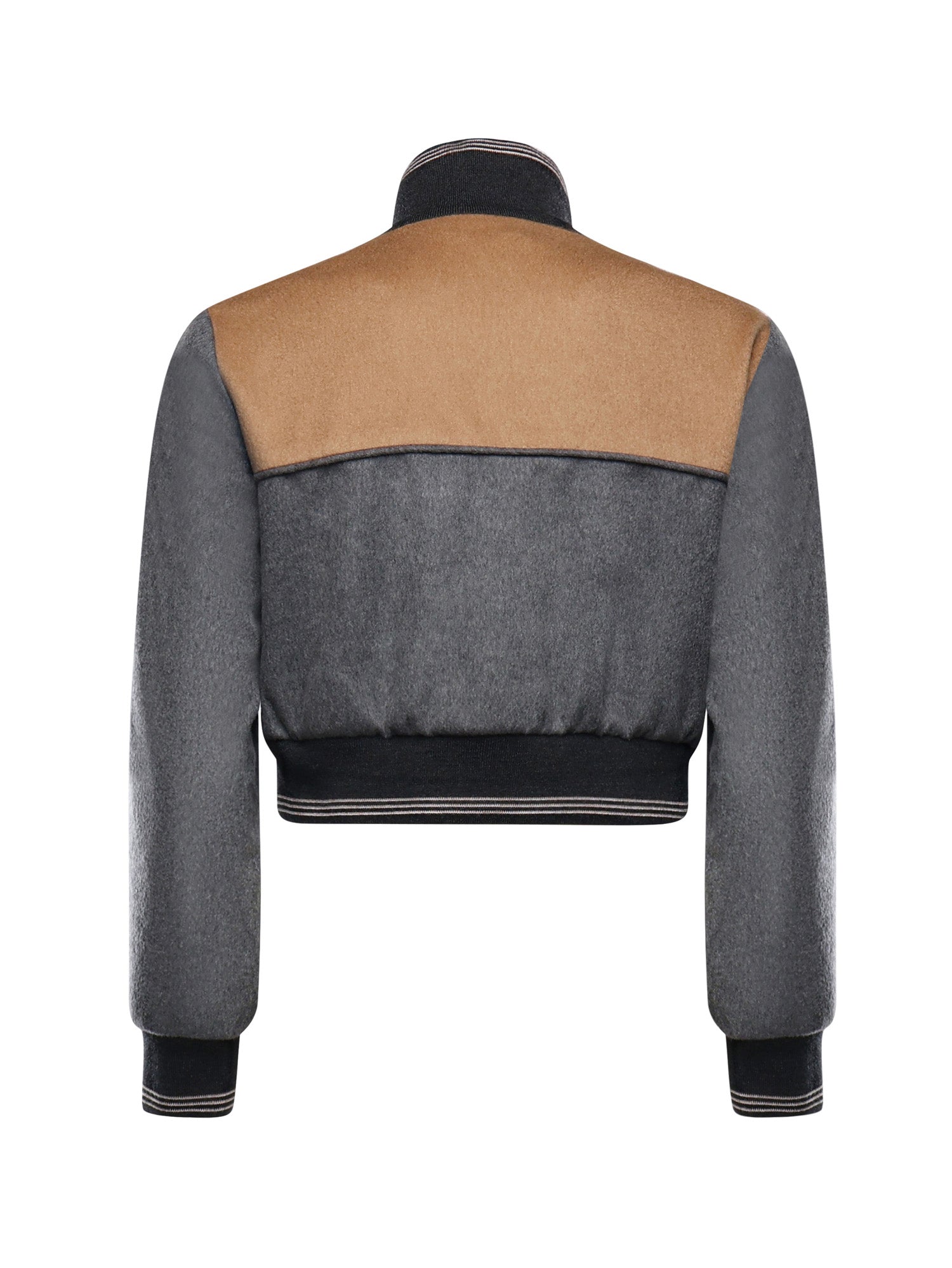 Miu Jackets Grey/camel Virgin Wool