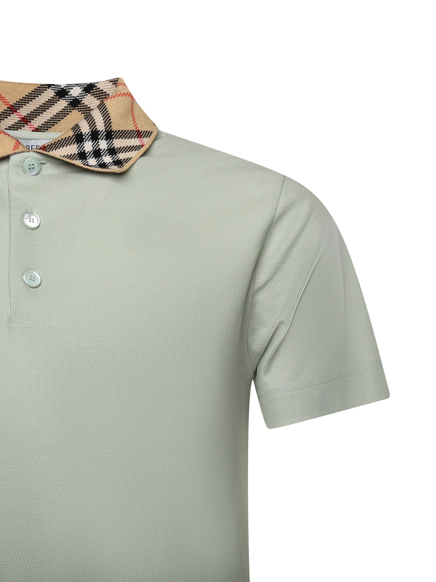 Burberry T-shirts and Polos Seafoam Green Cotton