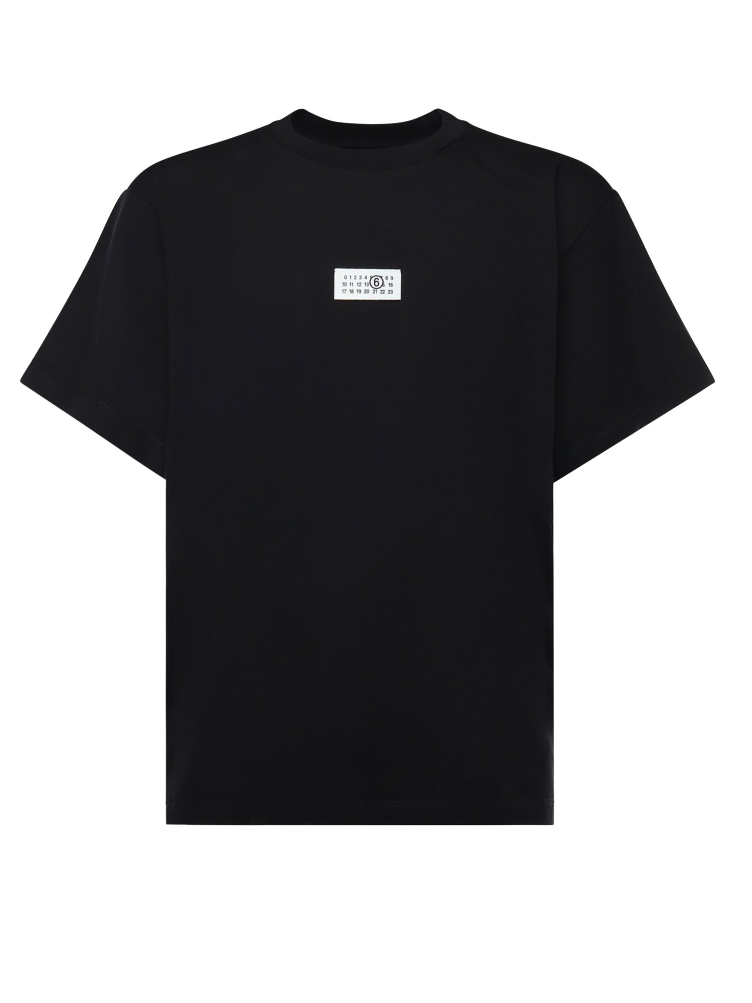 MM6 Maison Margiela T-shirts and Polos Black Cotton
