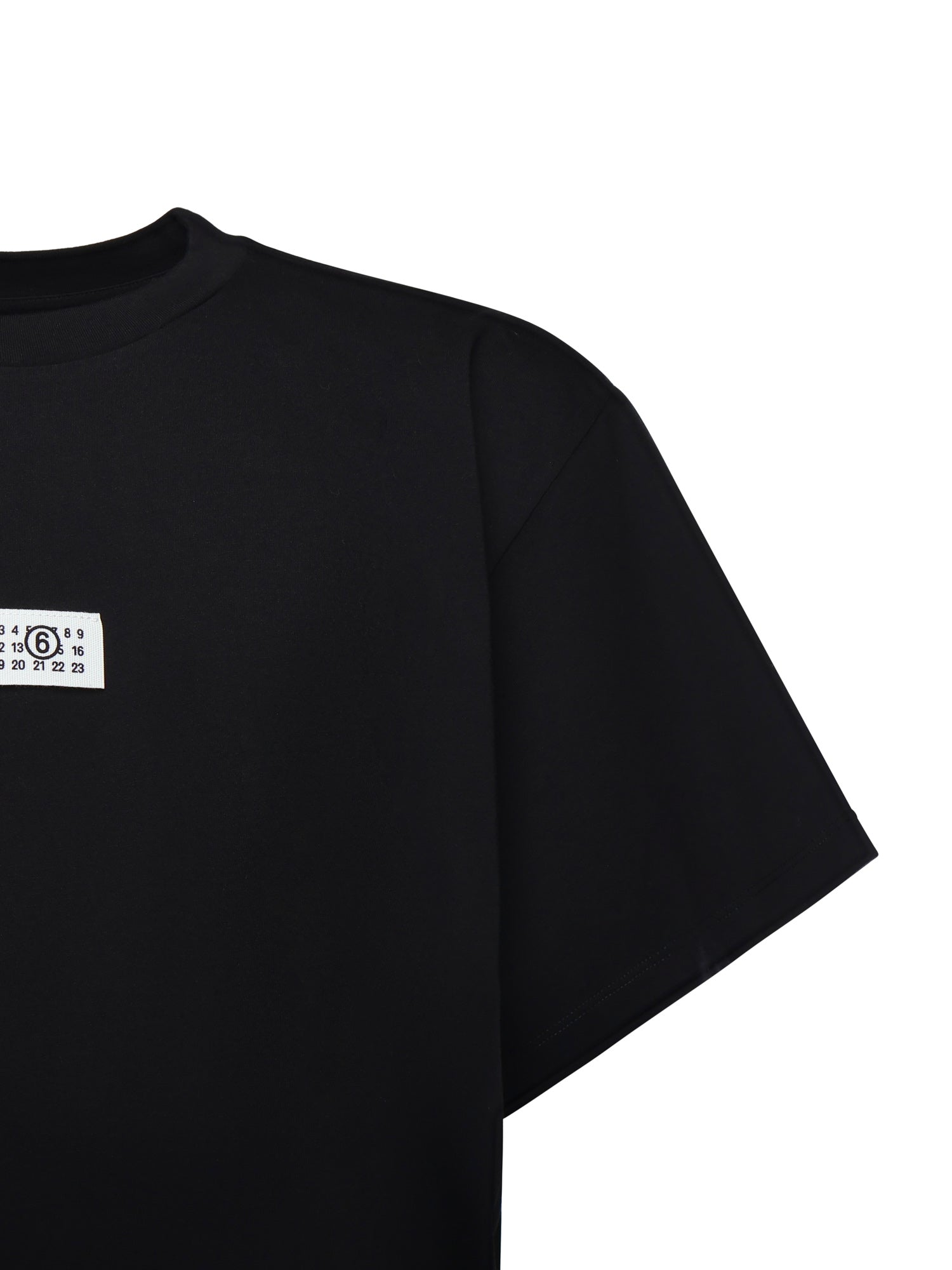 MM6 Maison Margiela T-shirts and Polos Black Cotton