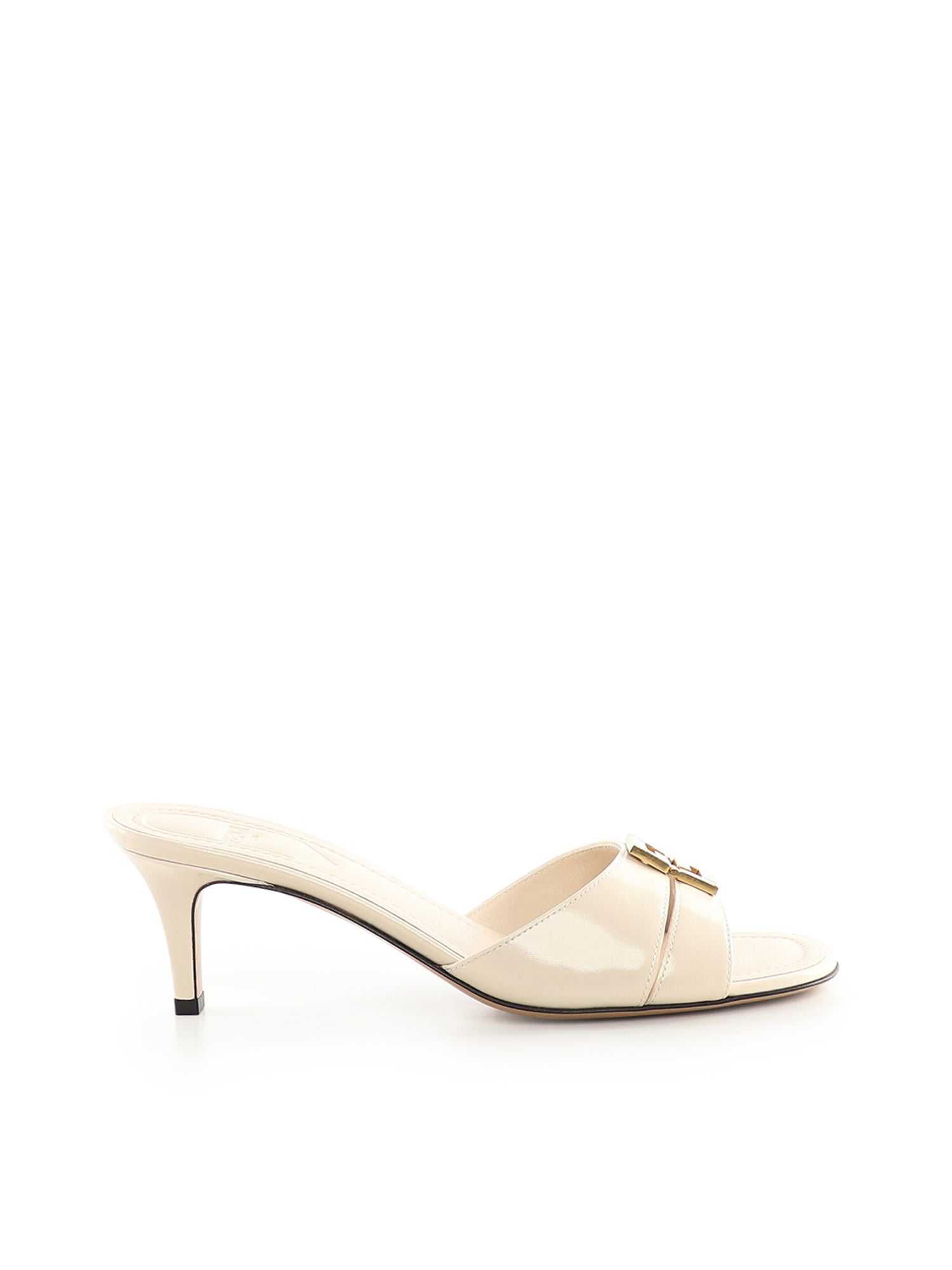 Fendi Sandals White Calfskin