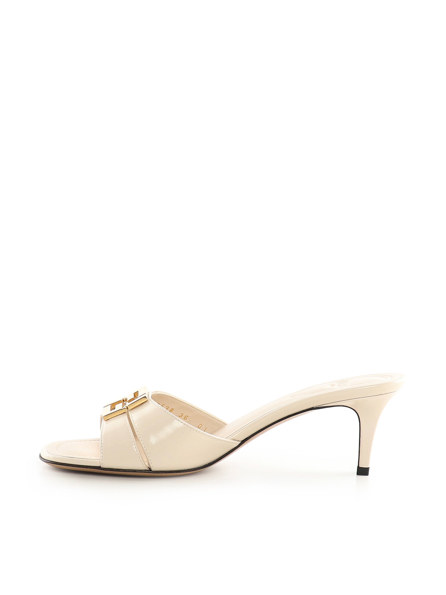 Fendi Sandals White Calfskin