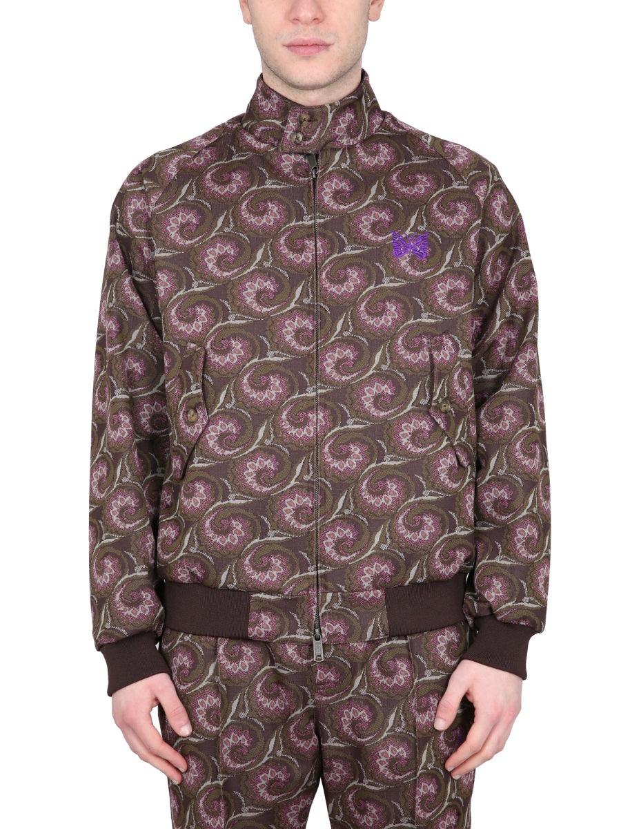 Brown High Collar Jacket Polyester Sweatshirts