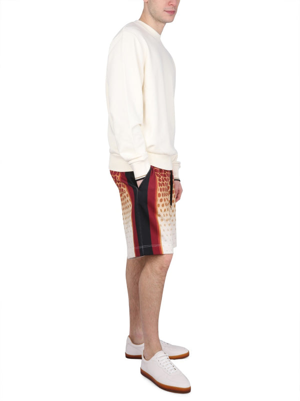 Bermuda Harbor Orange Cotton Short
